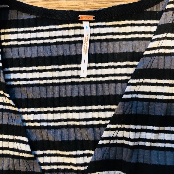 FREE PEOPLE Always With Me Striped Wrap Top - Picture 7 of 8